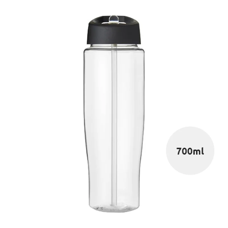 Borraccia sportiva in PET da 700 ml con coperchio con beccuccio