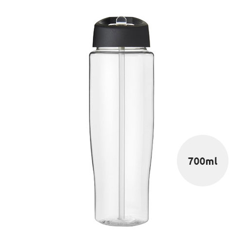 Borraccia sportiva in PET da 700 ml con coperchio con beccuccio