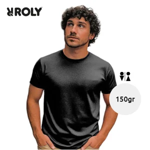 T-shirt unisex marchio Roly 100% cotone a maniche corte e a girocollo da 150gr