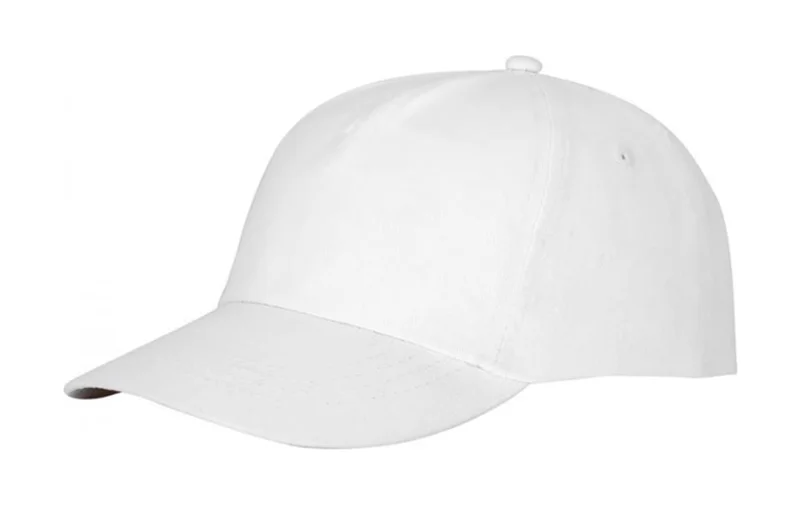 Cappellino con visiera in cotone 175gr a 5 pannelli con chiusura a velcro