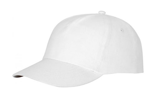 Cappellino con visiera in cotone 175gr a 5 pannelli con chiusura a velcro