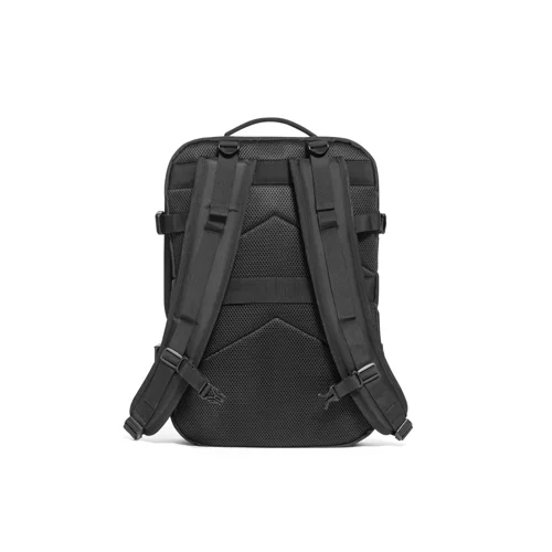Zaino porta pc da 17,3" e tablet da 10,1" in RPET poliestere riciclato con finitura idrorepellente e cinghia per trolley