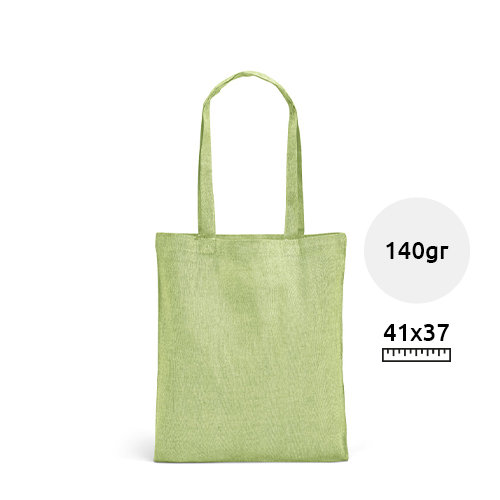 Shopper in cotone riciclato colorata con manici da 65cm da 140gr 37x41cm