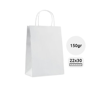 Shopper regalo in carta formato medio da 150gr 22x11x30cm