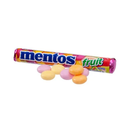 Rotolo di Caramelle Mentos avvolte in carta personalizzata