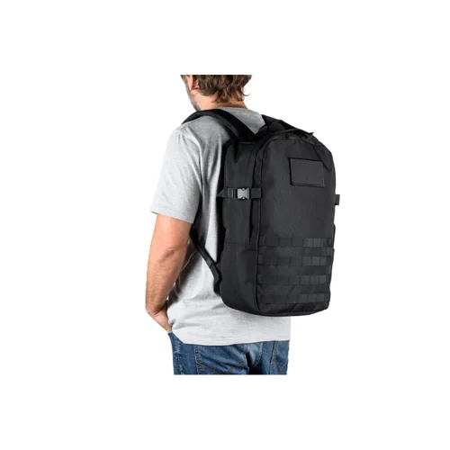 Zaino porta pc da 17.3" in poliestere riciclato 600D con cinghia trolley e tasca laterale
