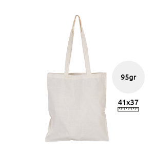 Shopper leggera in Cotone con manici lunghi da 95gr 37x41cm