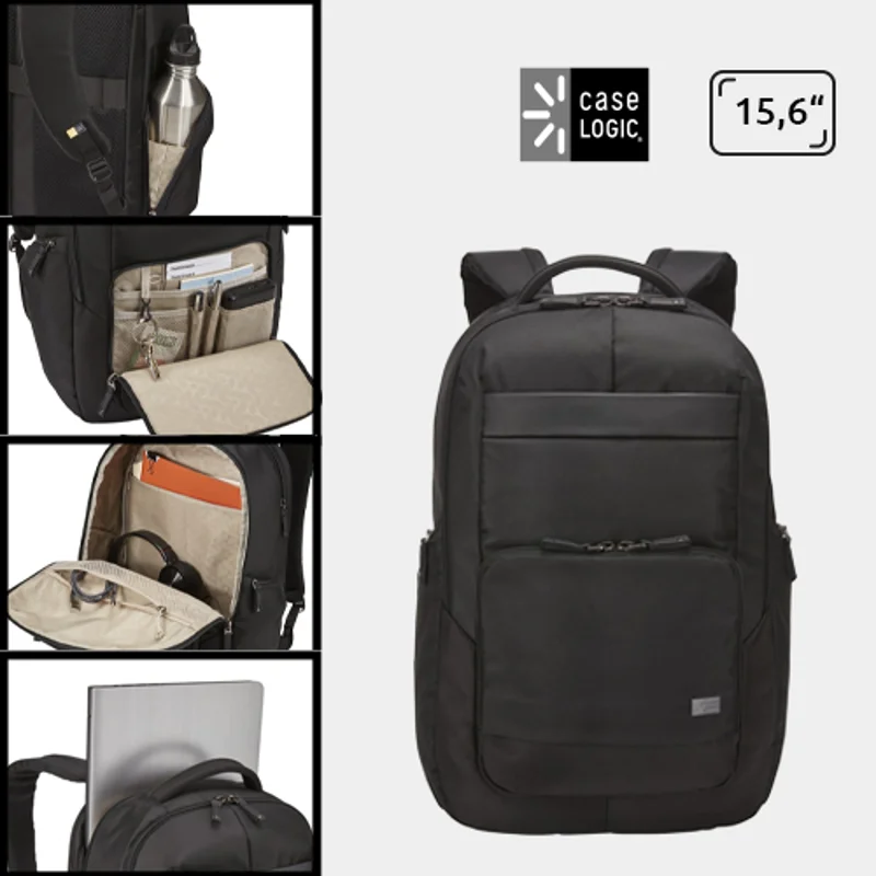Zaino porta pc Case Logic da 15.6" con varie tasche interne imbottite e aggancio per trolley