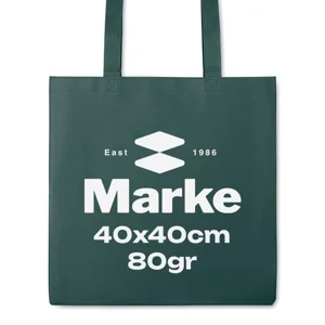 Shopper in TNT in diversi colori con manici lunghi da 80gr  40X40CM
