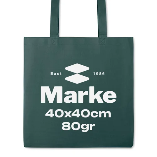 Shopper in TNT in diversi colori con manici lunghi da 80gr  40X40CM