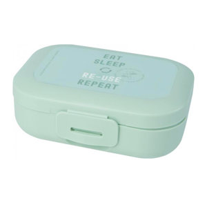 Porta merenda da 250 ml in materiale biologico con chiusura a clip