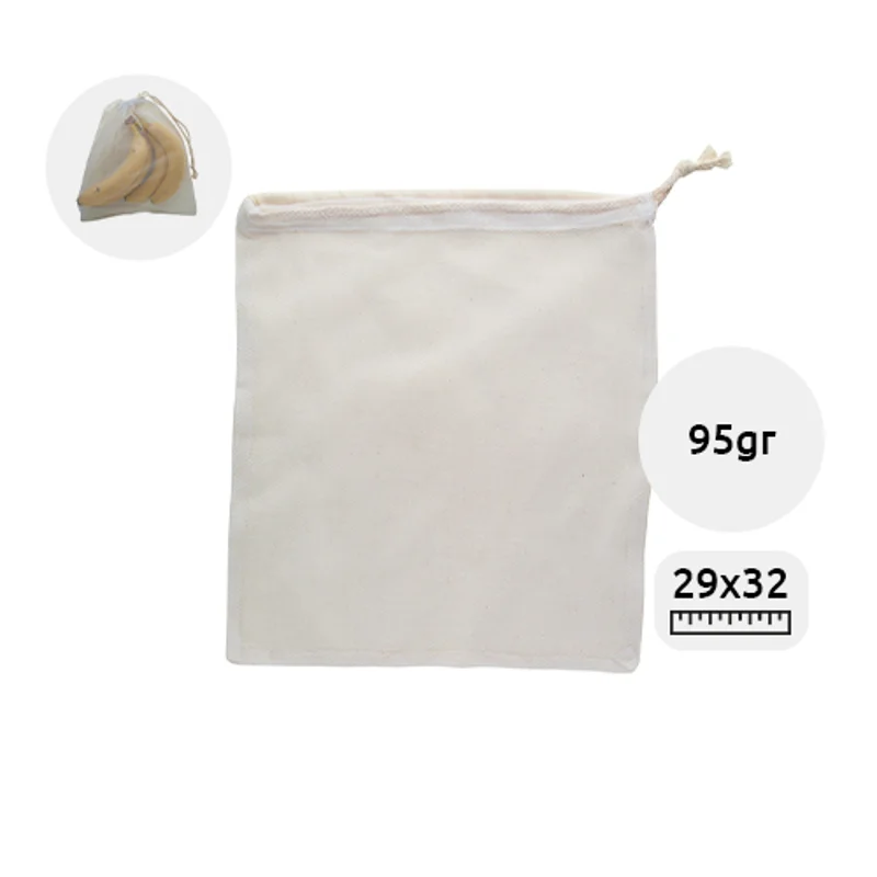 Sacca per frutta e verdura a rete trasparente da 95gr 29x32cm