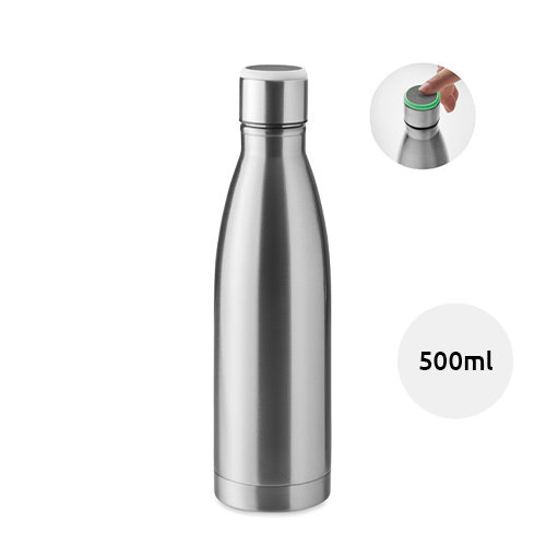 Borraccia termica in acciaio inox con luce di promemoria di idratazione 500ml