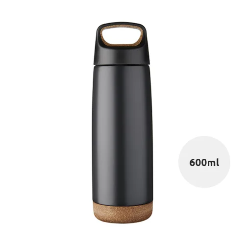 Borraccia in acciaio inox con isolamento sottovuoto in rame da 600 ml in confezione regalo