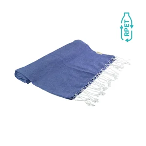 Telo mare in cotone riciclato e poliestere RPET da 180gr 90x180cm
