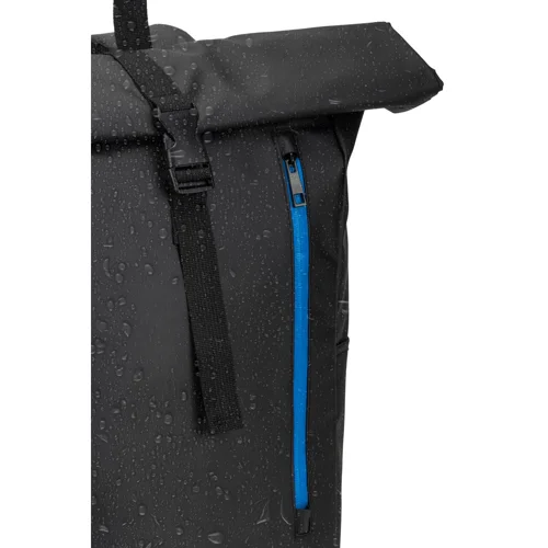 Zaino porta pc da 14" roll top in poliestere riciclato con rivestimento idrorepellente
