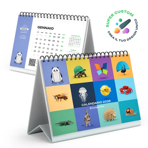 Calendari Aziendali da Tavolo Personalizzati formato A5. Possibilità di richiedere anche il progetto grafico