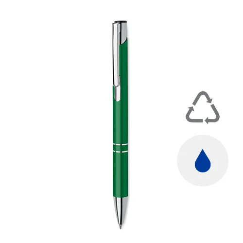 Penna a sfera in alluminio riciclato refill blu