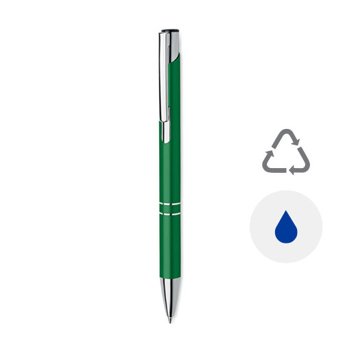 Penna a sfera in alluminio riciclato refill blu