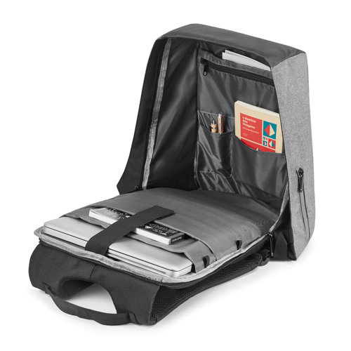 Zaino porta pc da 15.6'' in poliestere 600D con sistema antifurto e uscita cuffie