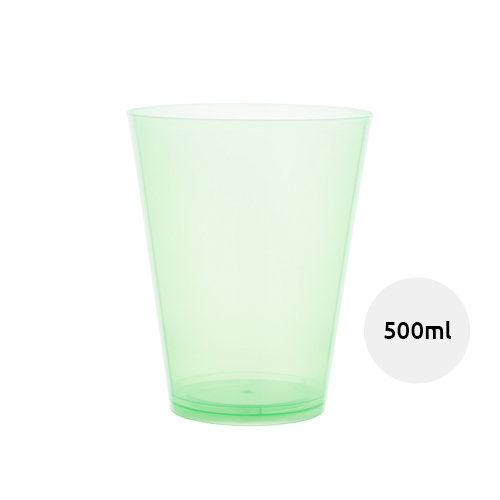 Bicchiere in plastica riutilizzabile per eventi da 500ml 
