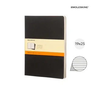 Taccuino Moleskine Cahier con angoli arrotondati e fogli a righe color avorio 19x25cm