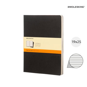 Taccuino Moleskine Cahier con angoli arrotondati e fogli a righe color avorio 19x25cm