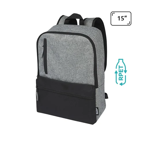Zaino porta pc multitasca da 15" in poliestere riciclato
