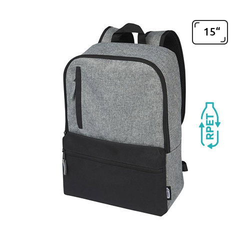 Zaino porta pc multitasca da 15" in poliestere riciclato