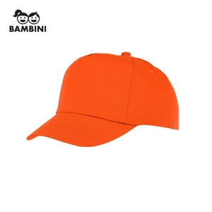 Cappellino per bambini in cotone 175gr a 5 pannelli con chiusura a velcro