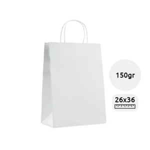 Shopper regalo in carta formato grande da 150gr 26x11x36cm