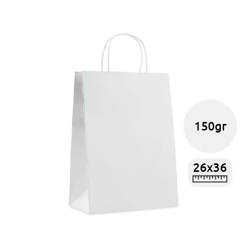 Shopper regalo in carta formato grande da 150gr 26x11x36cm