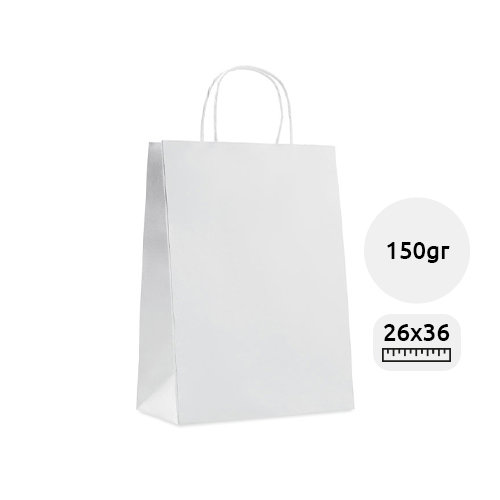 Shopper regalo in carta formato grande da 150gr 26x11x36cm