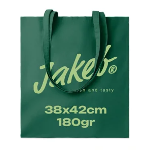 Shopper in cotone con manici lunghi in colori assortiti 180gr 38x42cm