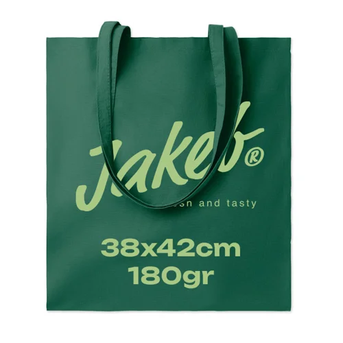 Shopper in cotone con manici lunghi in colori assortiti 180gr 38x42cm