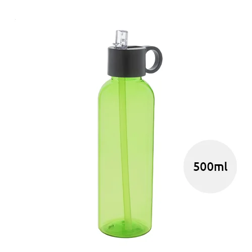 Borraccia sportiva in RPET con cannuccia da 500ml