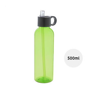 Borraccia sportiva in RPET con cannuccia da 500ml