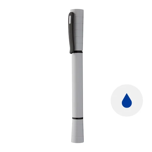 Penna roller in plastica multifunzione con torcia e cappuccio e refill blu