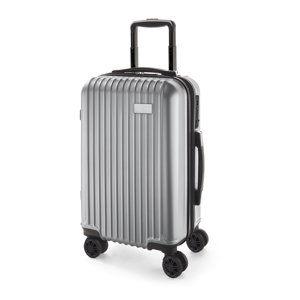 Trolley in ABS e PET da 33L con interno foderato 4 ruote doppie girevoli e maniglia in alluminio estensibile 33.5x54x22.5cm