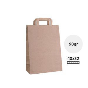 Shopper in Carta  con mainci corti formato grande da 90gr 32x40x12cm