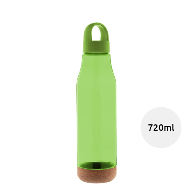 Borraccia in RPET base in sughero naturale e coperchio in PP da 720ml