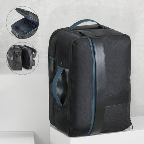 Zaino Branve 2in1 porta pc da 15.6” e borsa da viaggio con tasca antifurto e cinghia per trolley