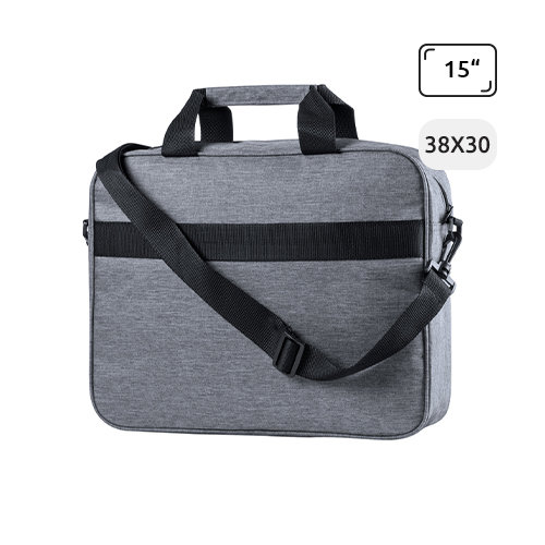 Borsa porta pc da 15&quot; in poliestere 600D con protezione RFID e connessione USB integrata per power bank 38x9x30cm
