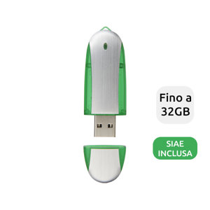 Chiavetta USB in plastica e alluminio con cappuccio in diverse colorazioni da 4GB a 32GB