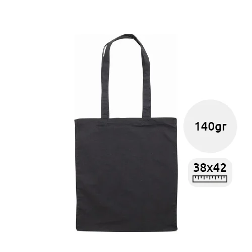 Shopper colorata in cotone disponibile in vari colori con manici da 140gr 38x42cm