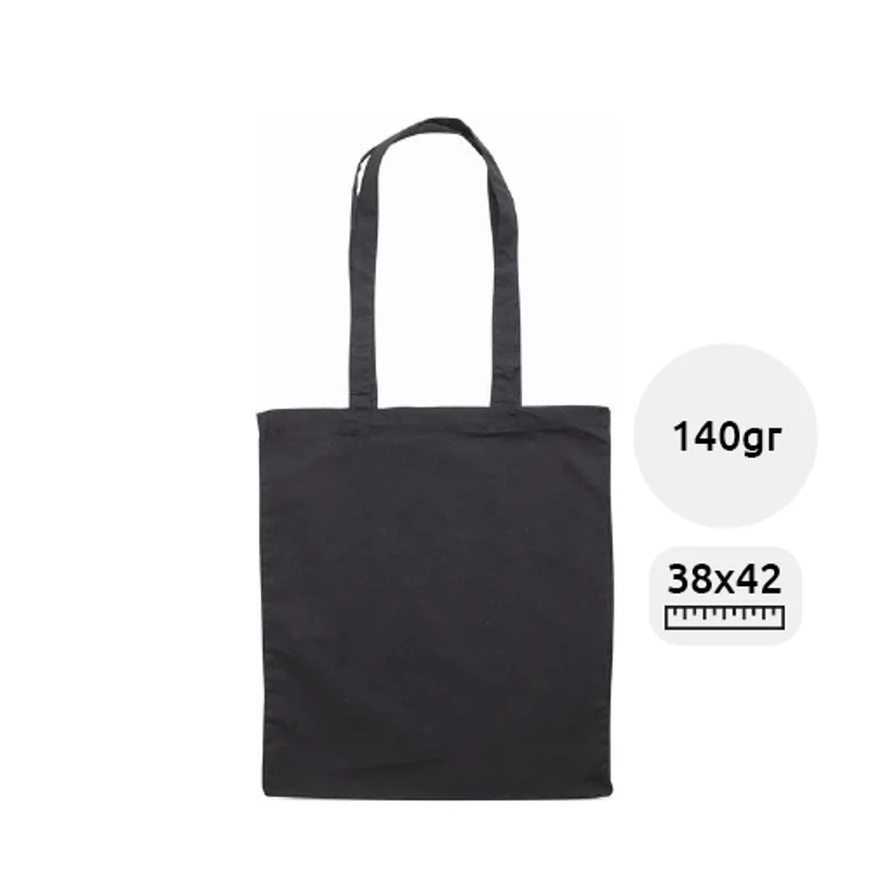 Shopper colorata in cotone disponibile in vari colori con manici da 140gr 38x42cm