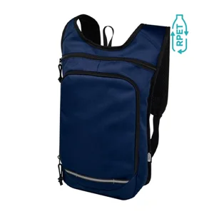 Zaino outdoor in RPET certificato GRS e tessuto idrorepellente con retro in rete da 6.5l 22x9x36cm