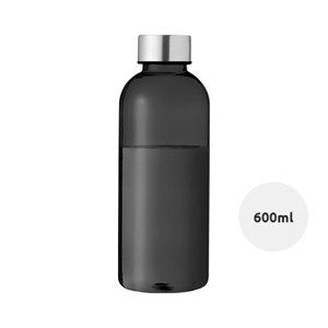 Borraccia in RPET e acciaio inossidabile, finitura gommata, 600 ml.