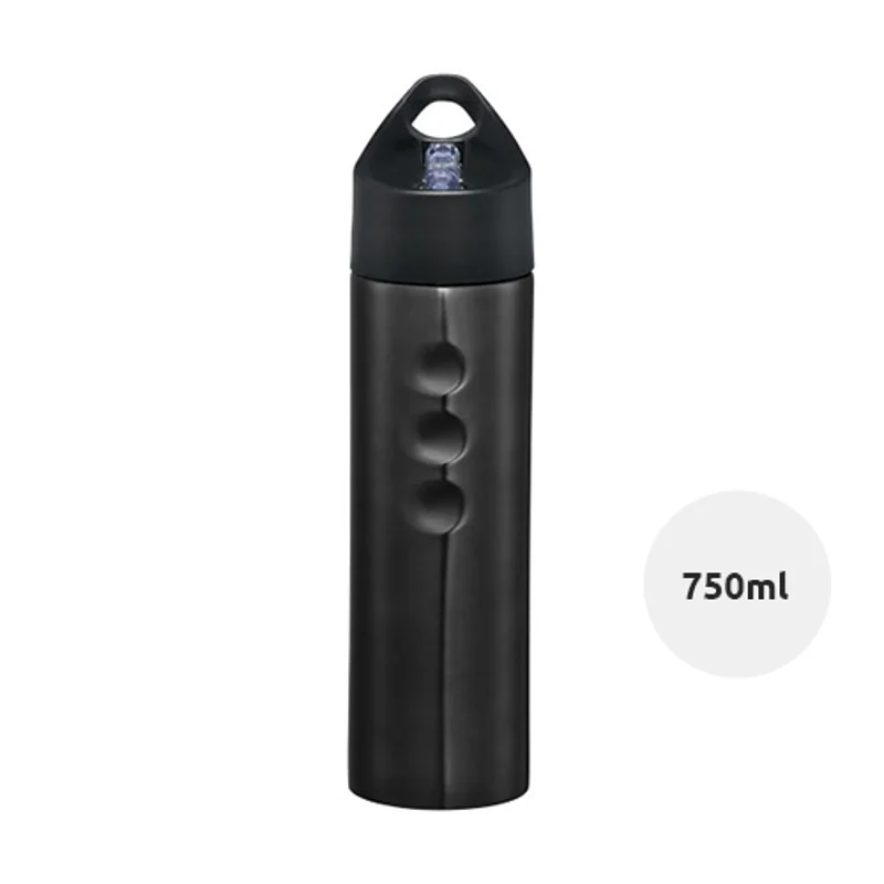 Borraccia sportiva in acciaio inox da 750 ml con coperchio scorrevole