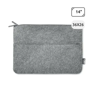 Custodia porta pc da 14" in RPET con tasca frontale e zip 36x26cm